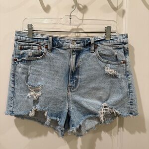 Distressed Denim Shorts